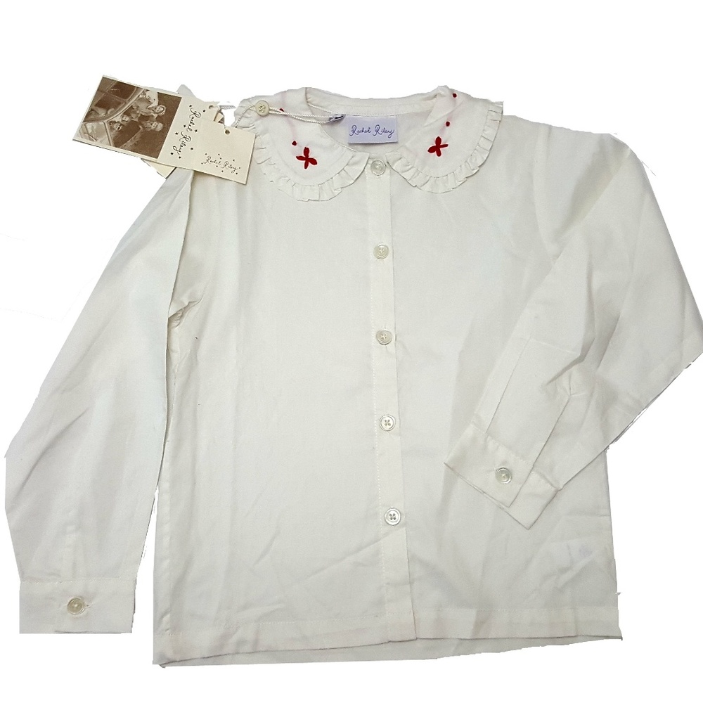 Rachel Riley bow embroidered blouse 5T